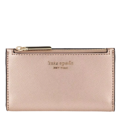 Kate Spade New York Spencer Small Slim Bifold Wallet Rose Gold Tvåveckad plånbok