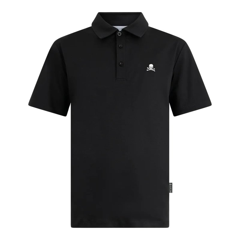 Philipp Plein Top Poloshirt Ss Skull schwarz