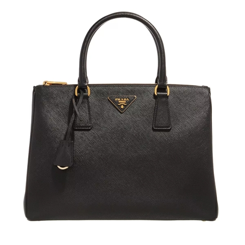Prada Large Galleria Saffiano Leather Bag Black Fourre-tout