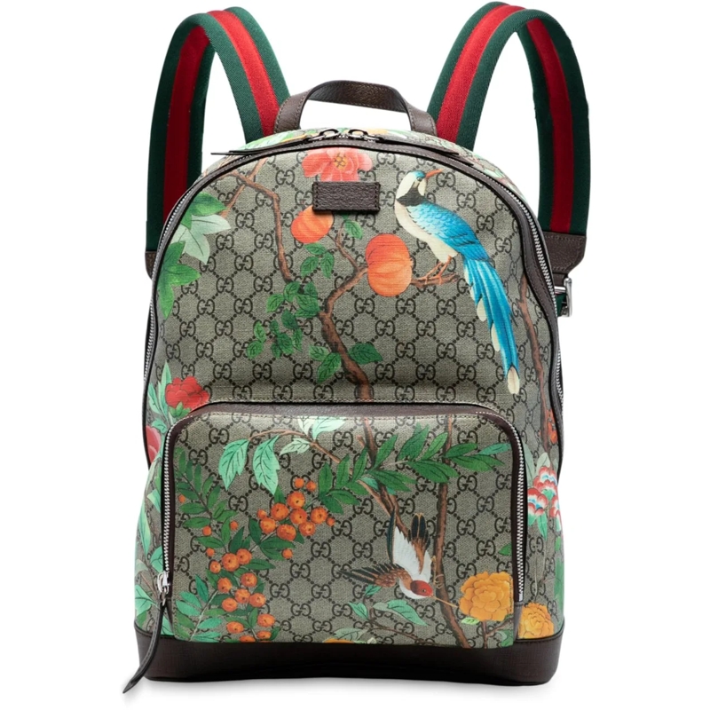 Gucci Rucksack GG Supreme Tian Backpack braun