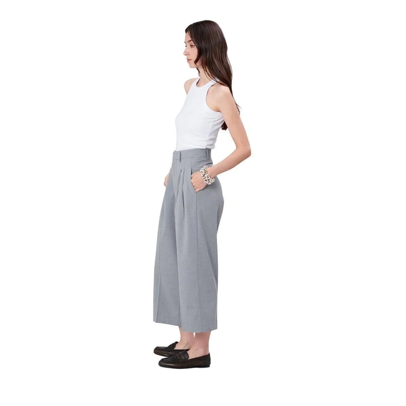 True Religion Hose - Engwerdenes, verkürztes Bein- Bund- und Bügelfa grau(Image 2)