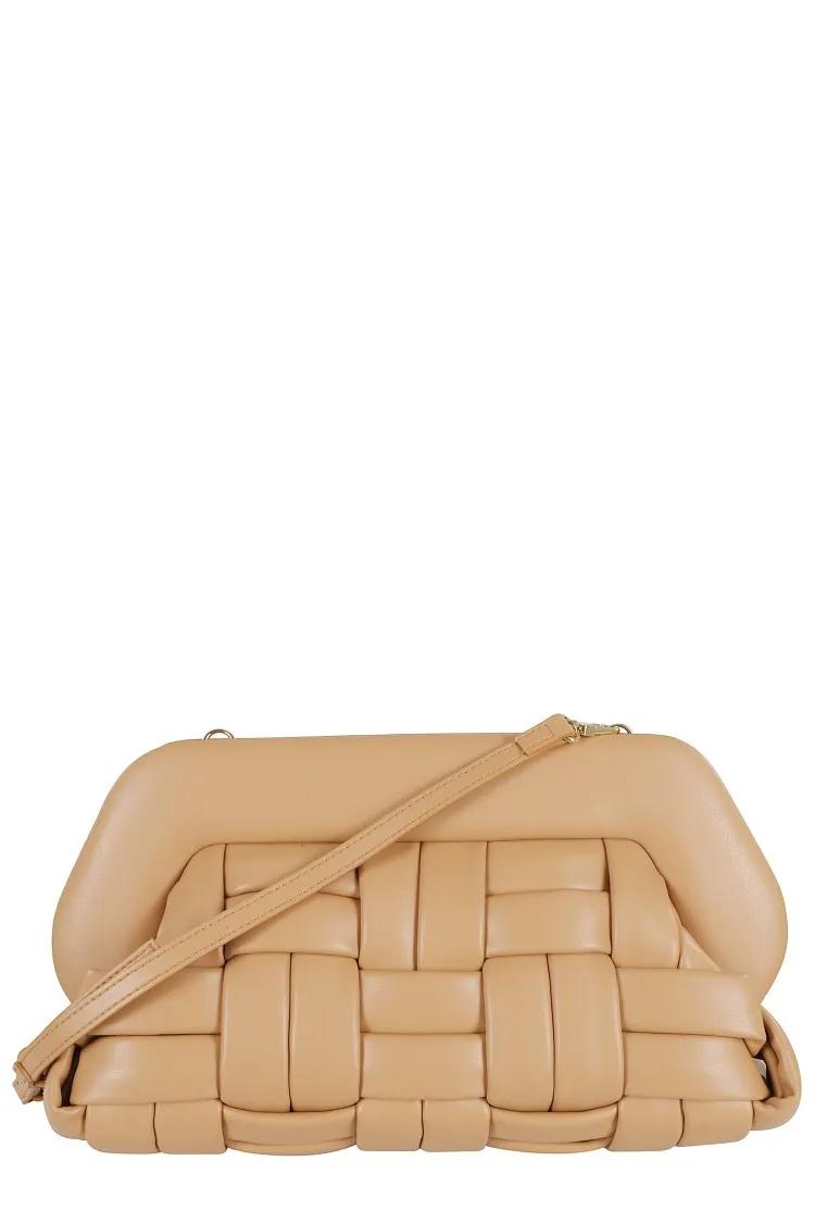 Themoirè Hobo bags Bios Weaved Vegan Fabric in bruin