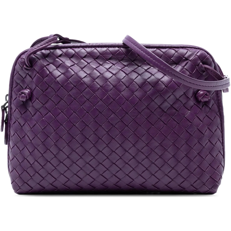 Bottega Veneta Schultertasche Nappa Intrecciato Nodini Crossbody lila