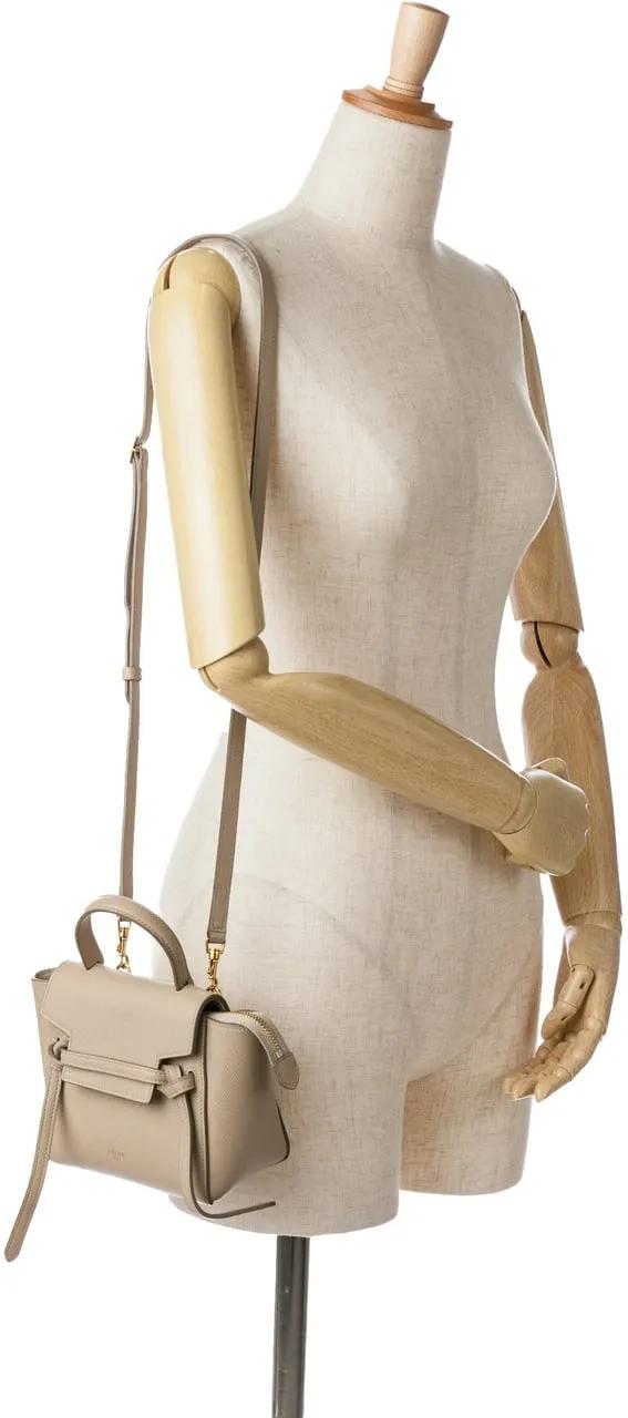 Celine Hobo bags 2020 Pico Grained Calfskin Belt Bag in bruin