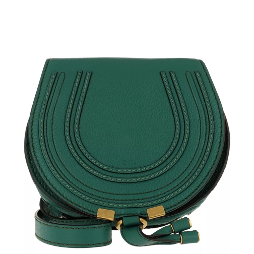 Chloé Marcie Mini Shoulder Bag Leather Green Saddle Bag