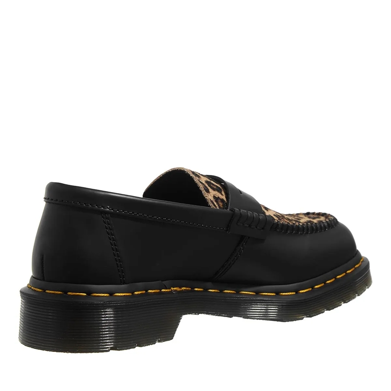Dr. Martens Loafer Penton  Black+Light Tan Smooth+Mini Leopard(Image 4)
