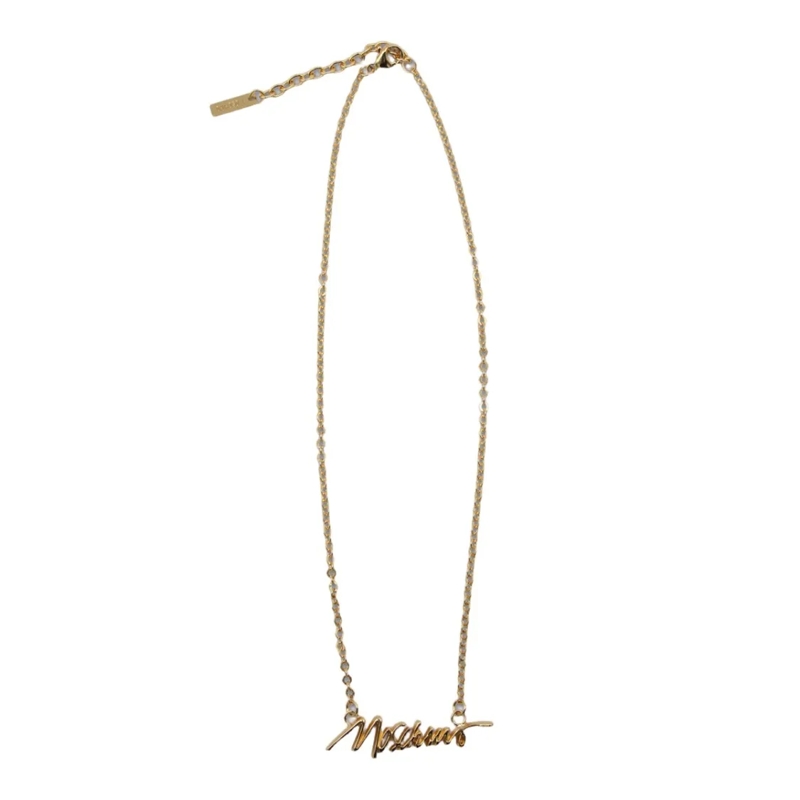 Moschino Collier moyen Striking Golden Jewelry With Intricate Detailing Not Applicable
