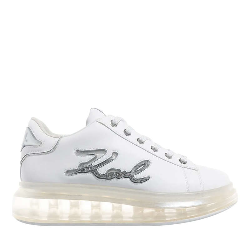 Karl Lagerfeld Low-Top-Sneaker Kapri Kushion Signia Glitterflow White Lthr w/Silver