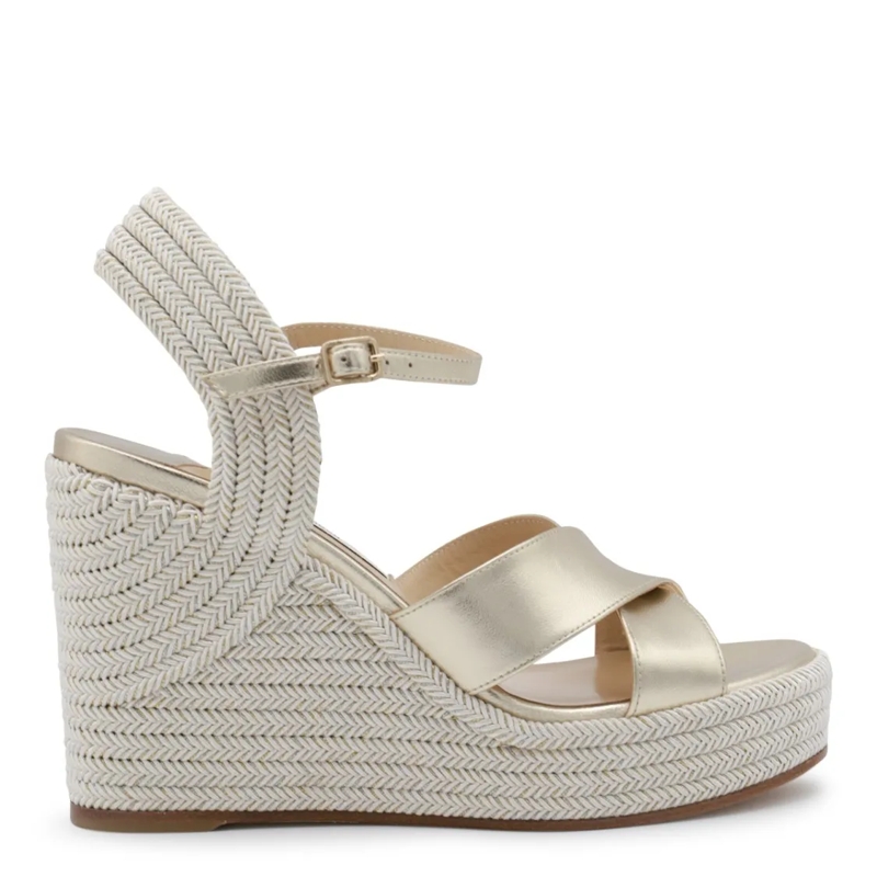 Jimmy Choo Sandalen Gold Leather Espadrillas Gold