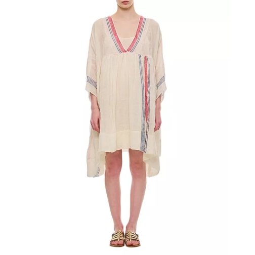 Pero Linen Oversize Dress White 