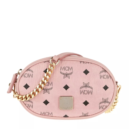 MCM Essential Visetos Original Small Belt Bag Soft Pink Crossbody Bag