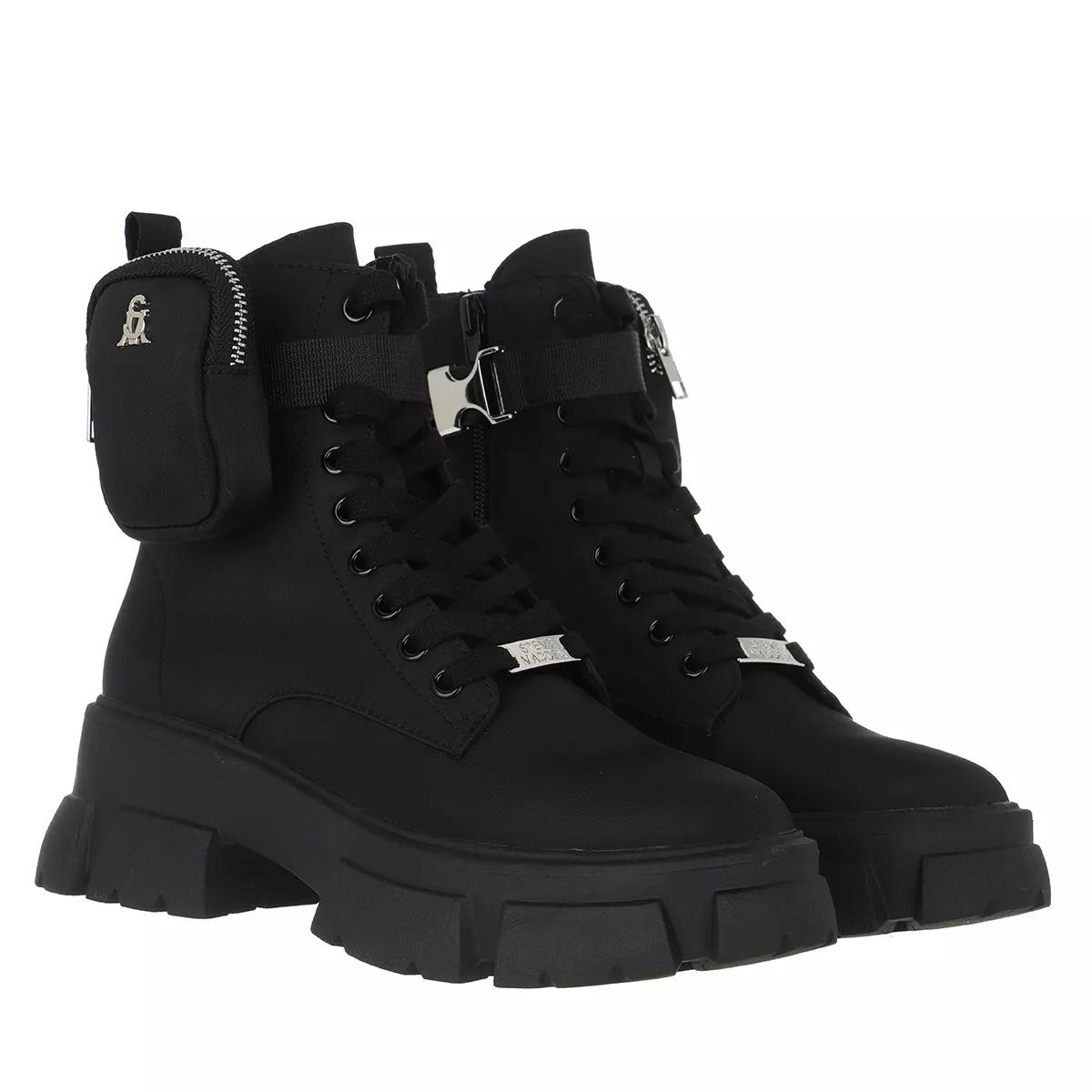 Steve Madden Tanker P Black Ankle Boot