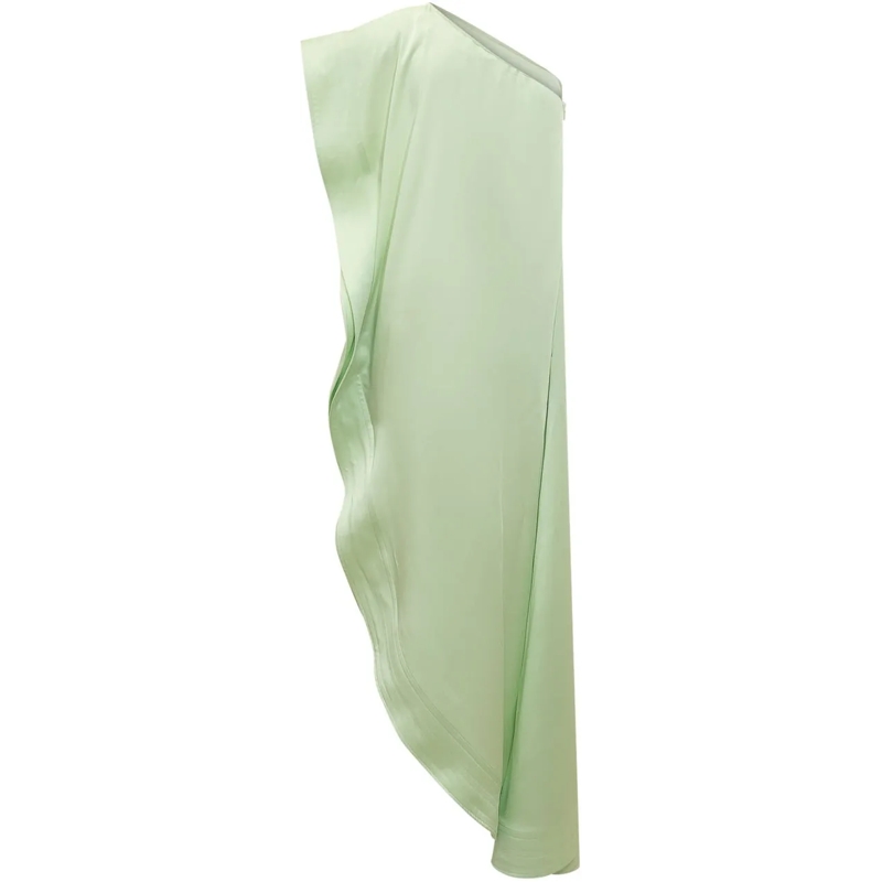 Stella McCartney Maxikleid Abito Monospalla Drappeggiato grün(Image 2)