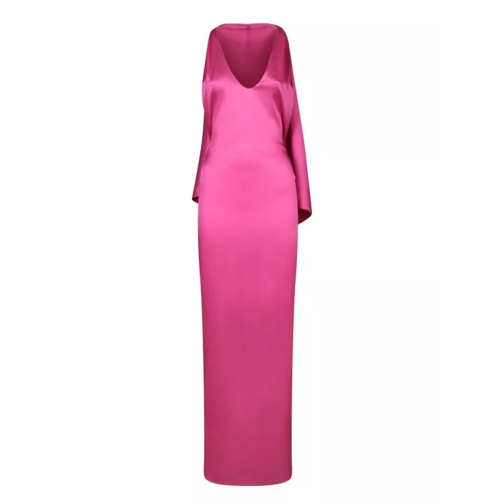 Giuseppe Di Morabito Sleeveless Long Dress With A Deep V-Neckline Pink 