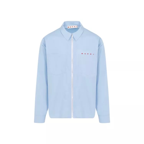 Marni Light Blue Cotton Shirt Blue 