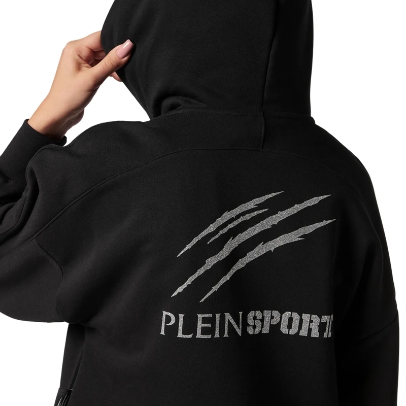 Plein Sport Daunenjacke Sweatjacke Mit Kapuze Scratch schwarz(Image 5)