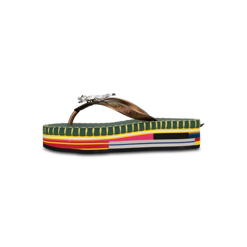 UZURII Flip Flops flip flop Crocodile Colorful Army dunkel-grün(Image 17)