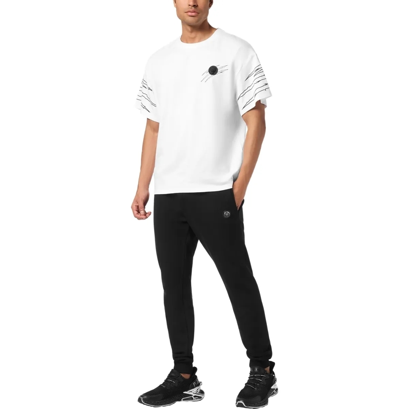 Plein Sport T-Shirt T-Shirt Rundhalsausschnitt Ss Scratch weiss(Image 4)