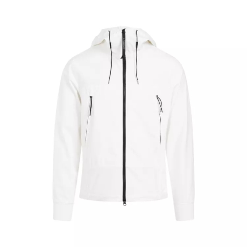 CP Company White Shell Goggle Jacket White 