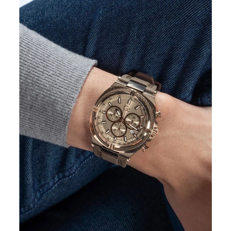 GC Chronograph Analoge Uhr Gc Ironclass braun(Image 5)