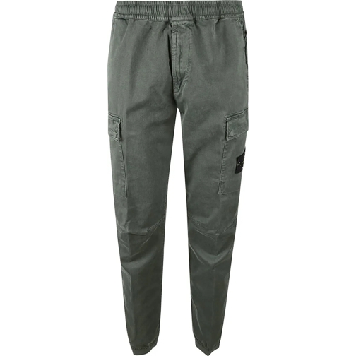 Stone Island Casual Broek Regular Tapered Pant Green grün