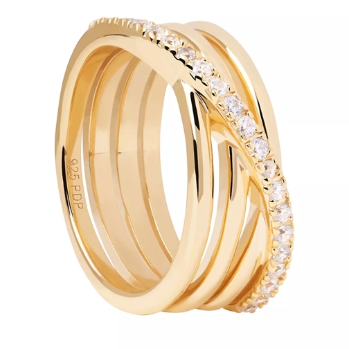 PDPAOLA Cruise Gold Ring Gold Anneau multiple