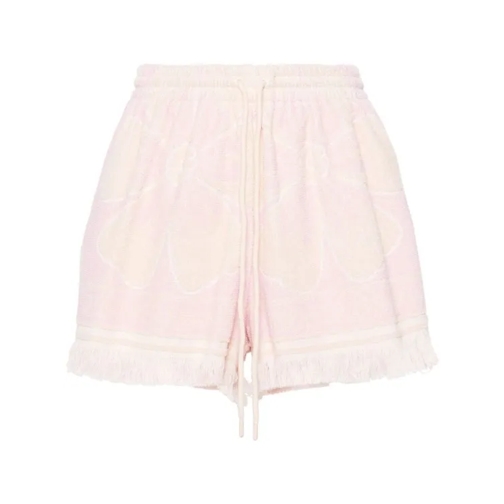 Zimmermann Pop Toweling Pink Shorts Neutrals 