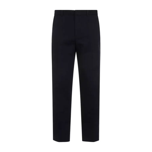 Gucci Blue Cotton Pants Blue 