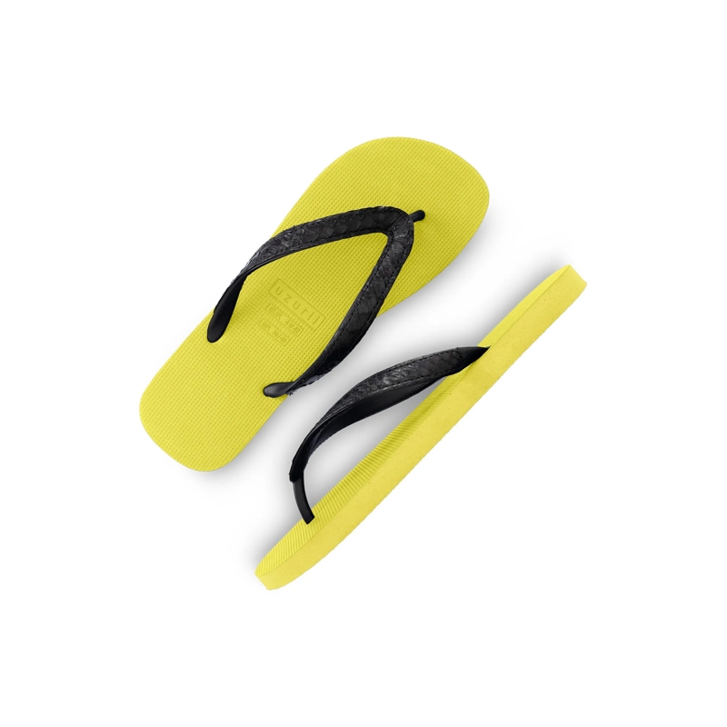 UZURII Flip Flops Zehentrenner Python Black hell-grün(Image 4)