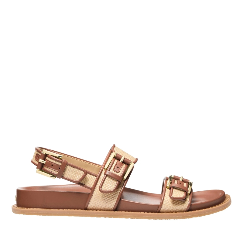 MICHAEL Michael Kors Sandalen Nia Flat Sandal Luggage