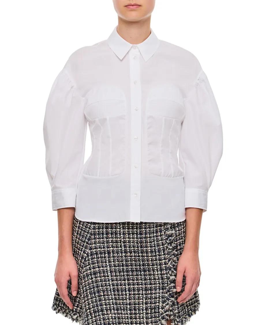 Simone Rocha - Corset Seaming Shirt - Größe 4 - weiß