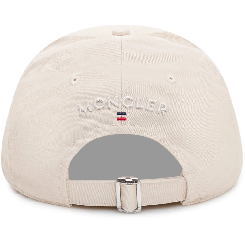 Moncler  Cappello Baseball con Logo Ricamato weiß(Image 3)
