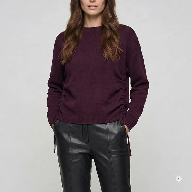Marc Aurel Pullover Pullover mit verstellbaren Seitennähten lila(Image 3)