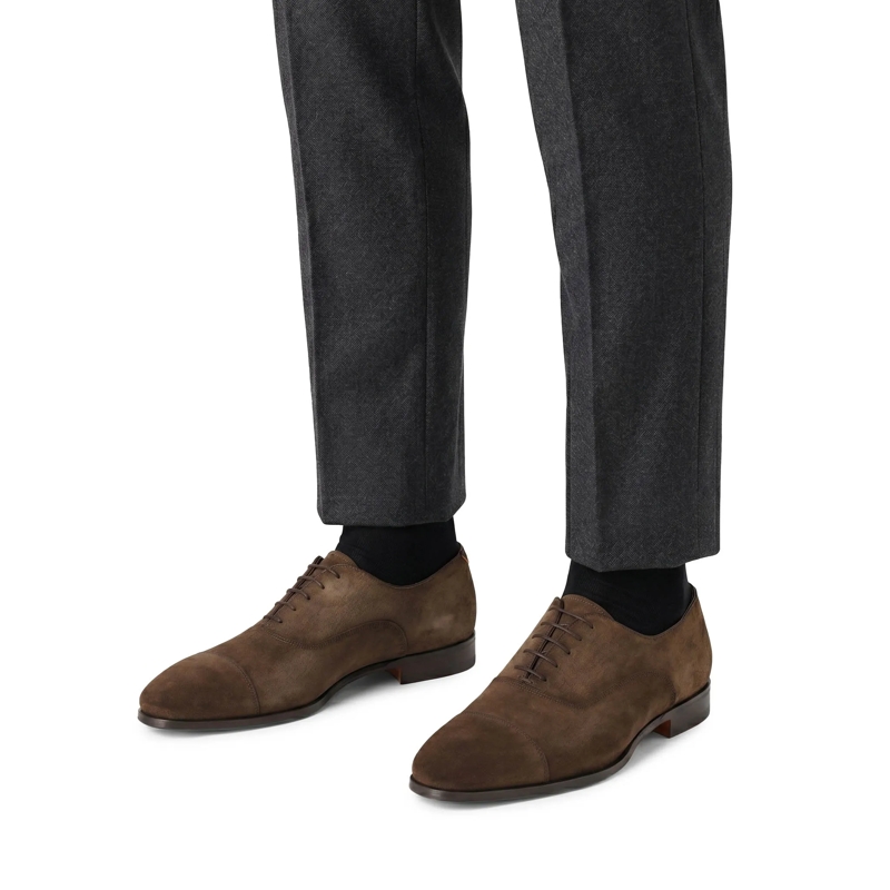 Santoni Schnürschuhe Schnürschuh Archie aus Leder mehrfarbig(Image 2)