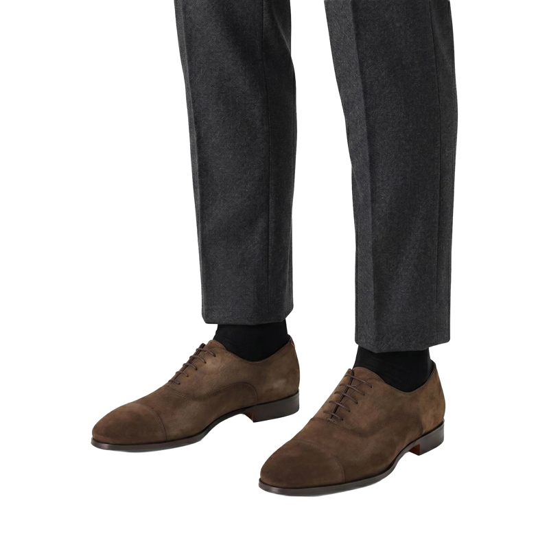 Santoni Schnürschuhe Schnürschuh Archie aus Leder mehrfarbig(Image 4)