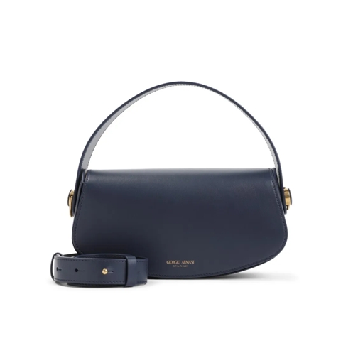 Giorgio Armani Blue Calf Leather Handbag Blue Crossbody Bag