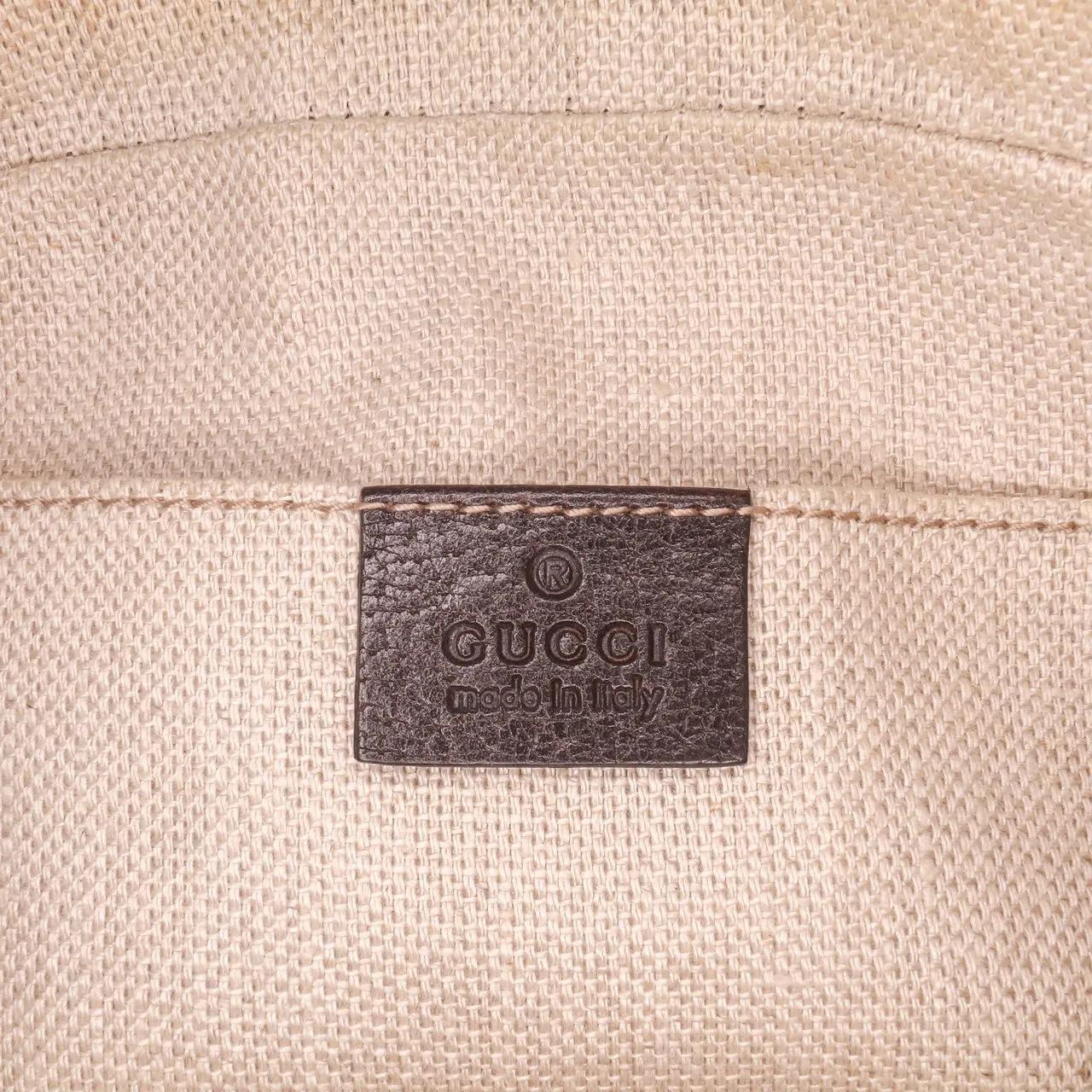 Thumbnail - Gucci Hobo Bags - GG Canvas Webby Bee Camera Bag - Gr. unisize - in Braun - für Damen
