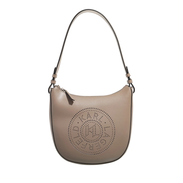 KARL LAGERFELD ハンドバッグ K/CIRCLE MOON SHB PERFORATED Women's K/CIRCLE PERFORATED MOON SHOULDER BAG by KARL