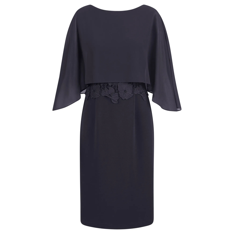 Apart Abendkleid Kleid mit Chiffoncape dunkel-blau