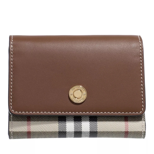 Burberry Wallet Tan Tri-Fold Portemonnaie