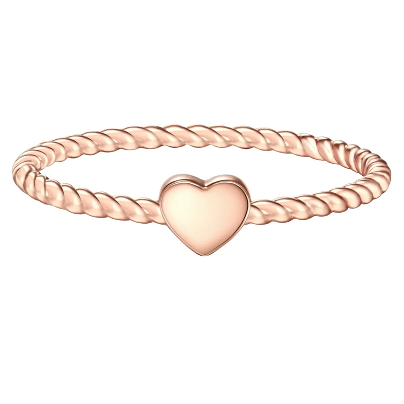 Glanzstücke München Ring Sterling Silber Ring Herz rosegold