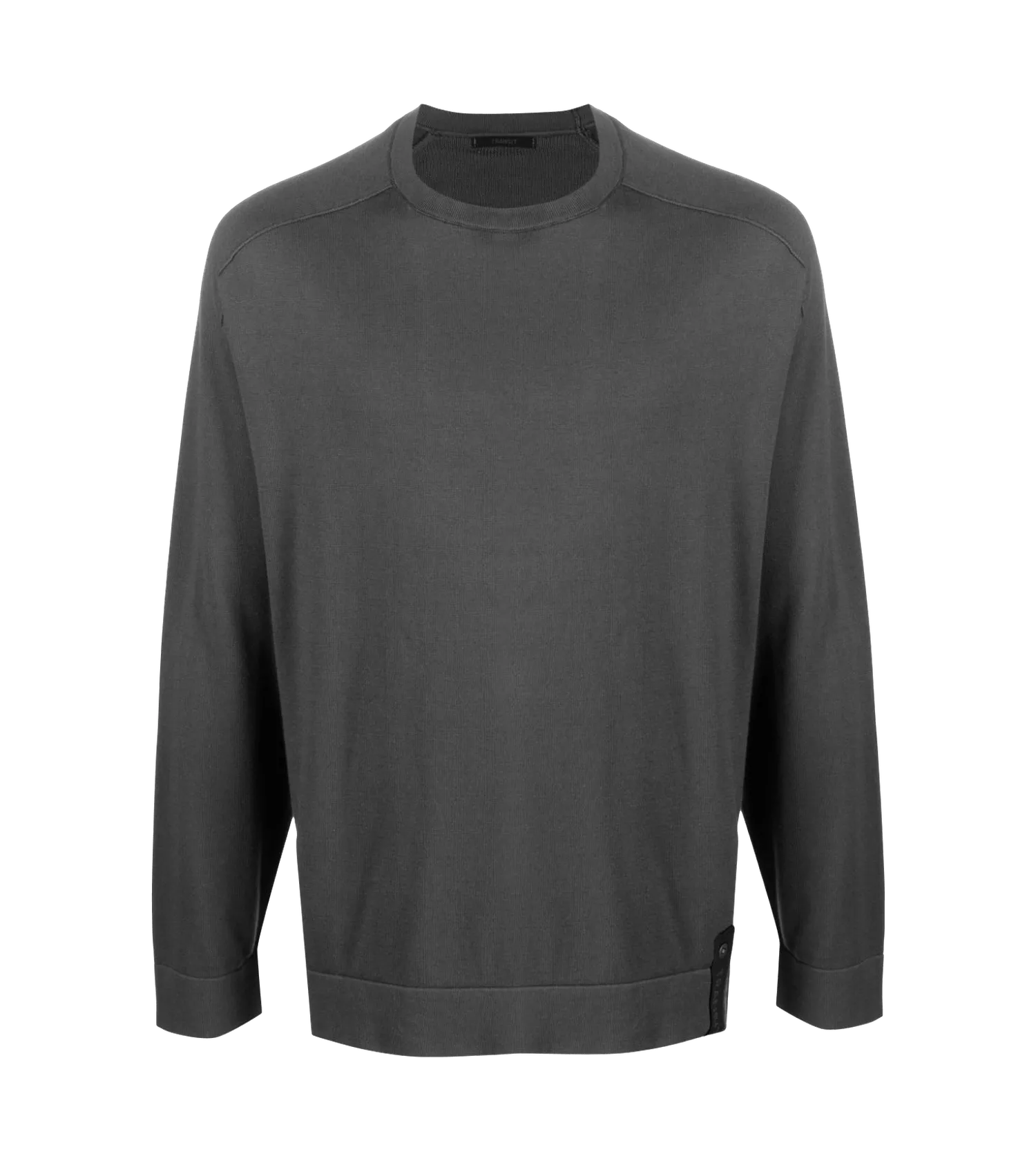 Transit - Pullover mit Logodetail - Größe S - gray