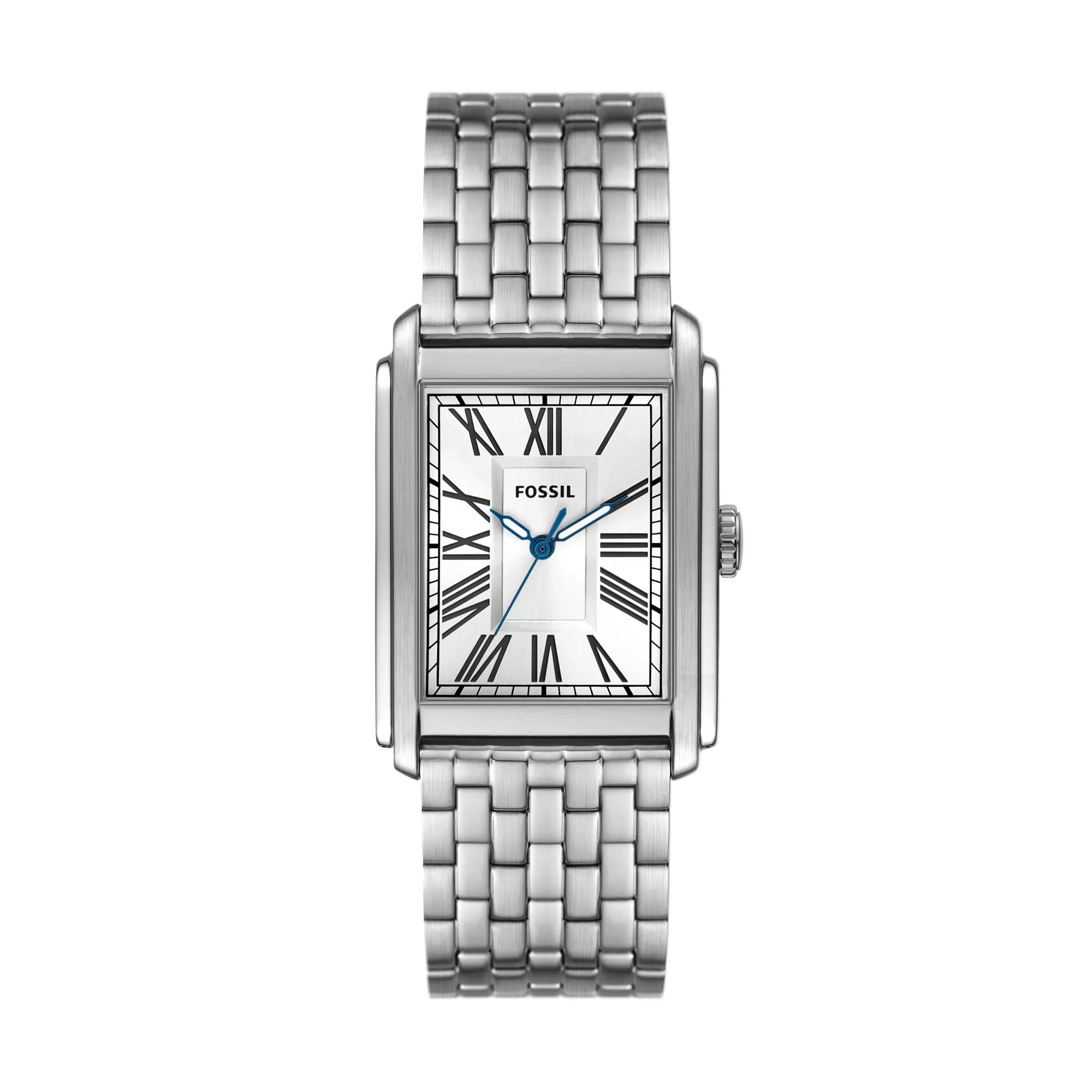 Fossil Uhren - Carraway Three-Hand Stainless Steel Watch - Gr. unisize - in Silber - für Damen