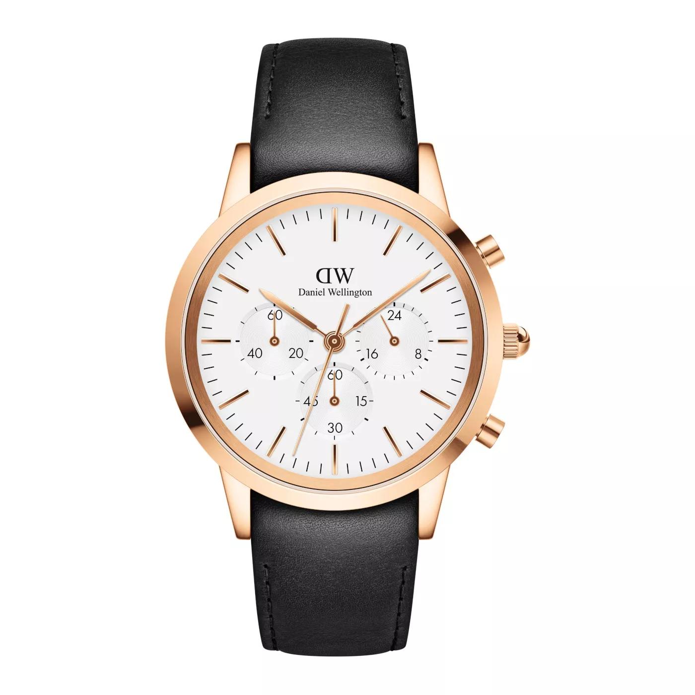 Daniel Wellington Uhren - Daniel Wellington Sheffield herren Uhr Schwarz DW0 - Gr. unisize - in Gold - für Damen