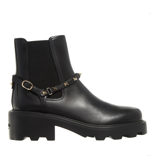 Valentino Garavani Ankle Boot Beatle Rockstud Boots Nero