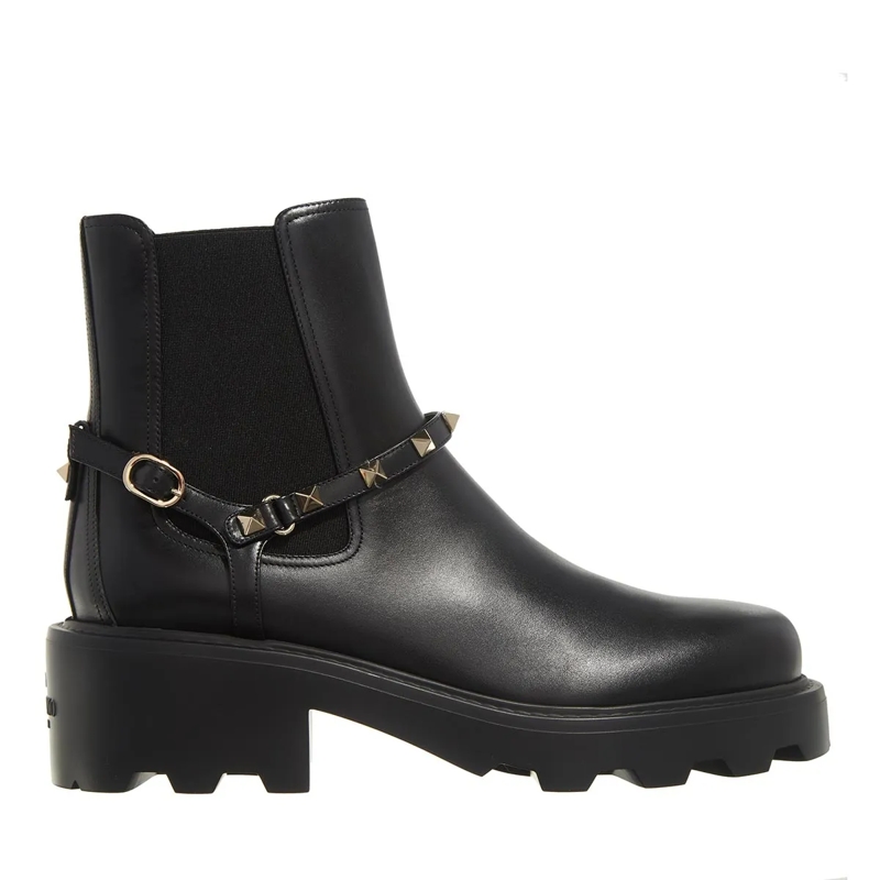 Valentino Garavani Stiefeletten Beatle Rockstud Boots Nero