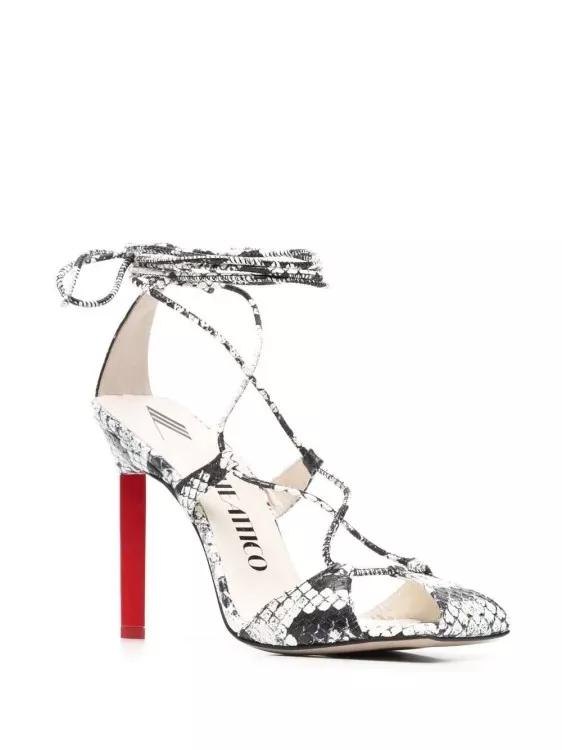 Thumbnail - The Attico Sandalen - Adele 105Mm Snakeskin-Print Sandals - für Damen