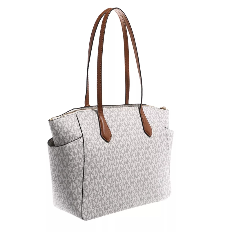 MICHAEL Michael Kors Shopper Md Tz Tote Vanilla/Acrn (Image 3)