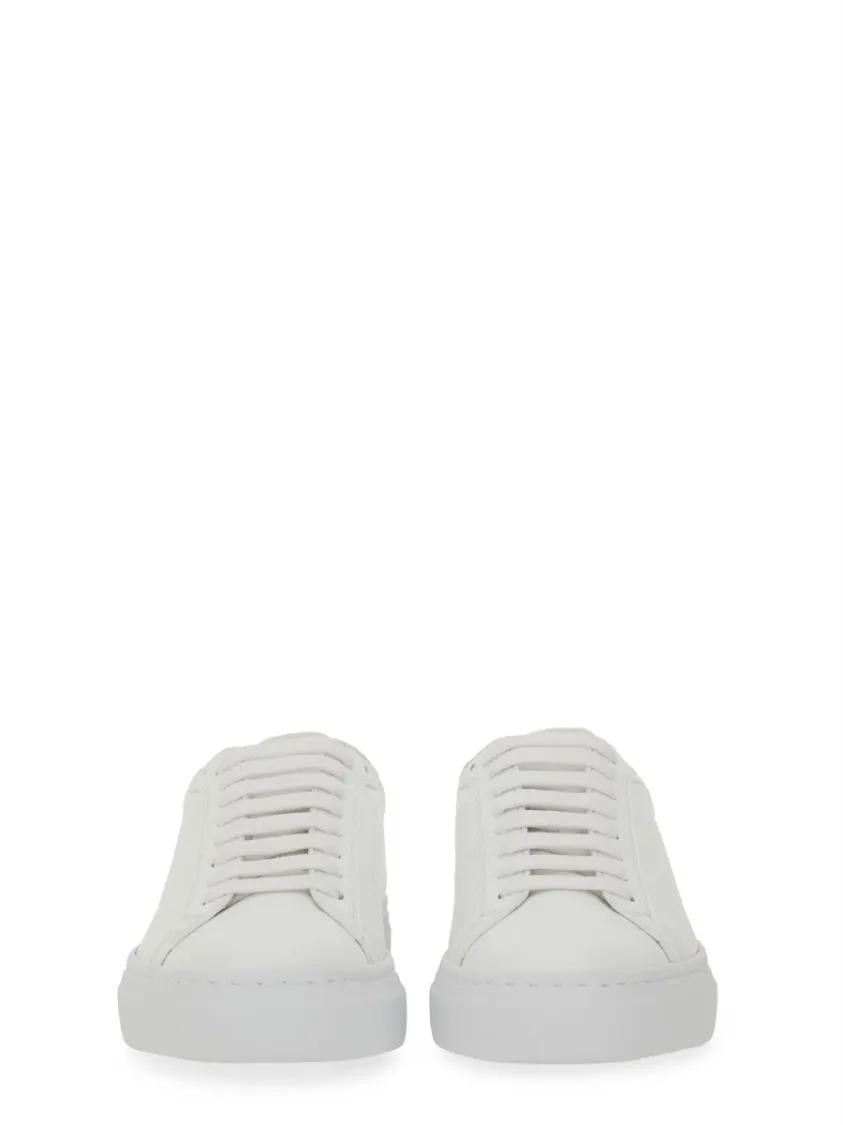スニーカー Fabiana Filippi White Leather Sneakers With Classic Lace-Up Fabiana Filippi White Leather Sneakers With Classic Lace-Up