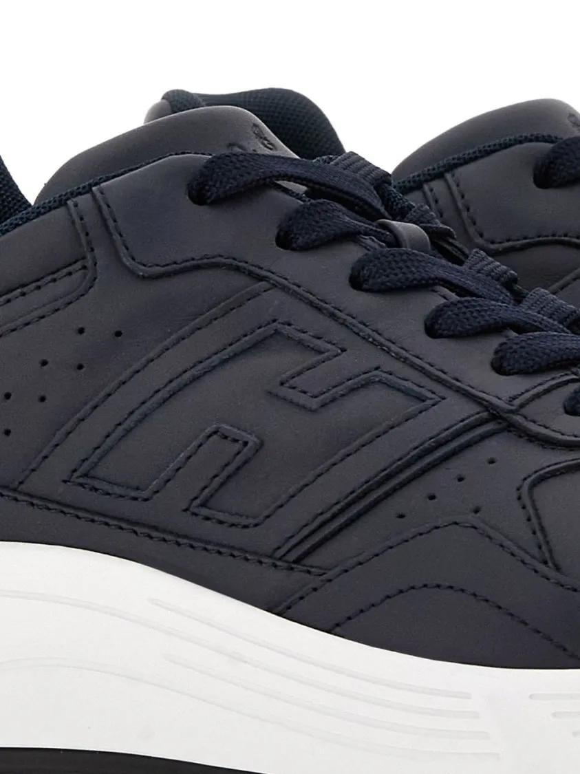 Thumbnail - Hogan Low-Top Sneaker - Lace-Up Black Sneakers With Padded Ankle Support - Gr. 8 - in Schwarz - für Damen